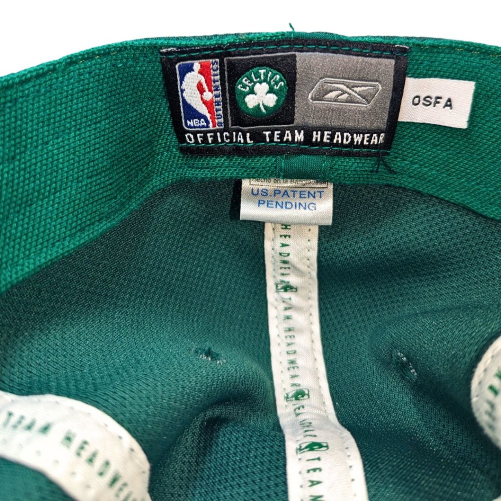 Celtics One Size Embroidered NBA Reebok Stretch Hat MINT CONDITION - Picture 8 of 11